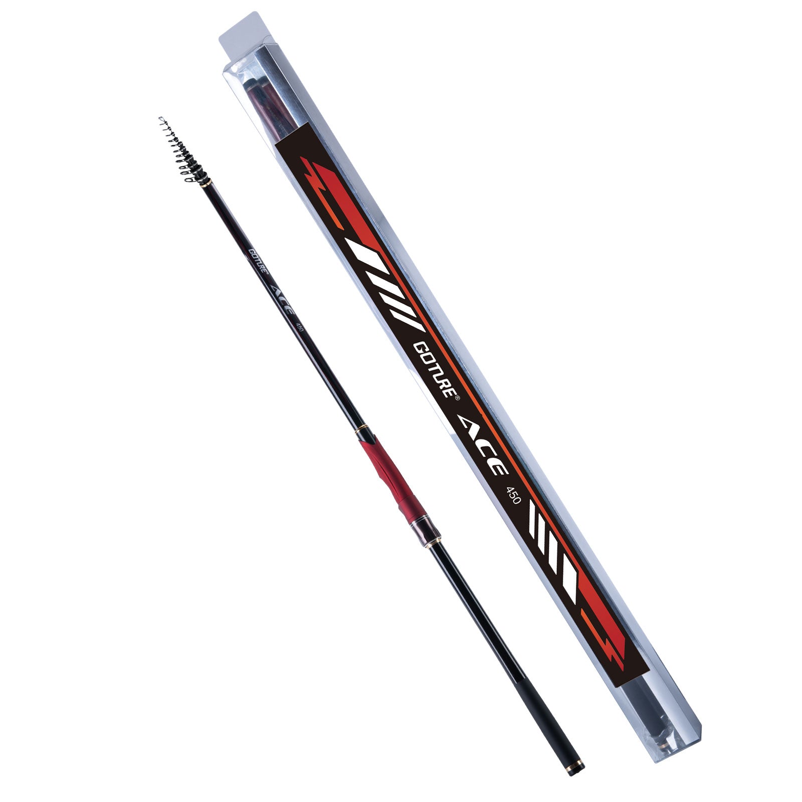 Goture 磯竿 振出式ロッド 釣り竿 3.5m/4.5M/5.3M 2号 多重可動ガイド 99.9%カーボン率 遠投 軽量 携帯型 伸縮式 磯釣り 海釣り 沖堤 サーフ 磯場 港湾 防波堤