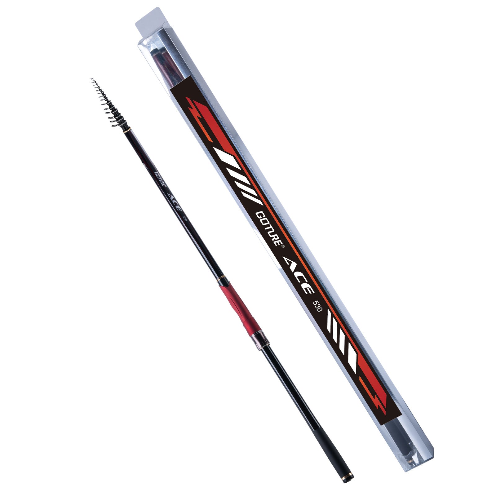 Goture 磯竿 振出式ロッド 釣り竿 3.5m/4.5M/5.3M 2号 多重可動ガイド 99.9%カーボン率 遠投 軽量 携帯型 伸縮式 磯釣り 海釣り 沖堤 サーフ 磯場 港湾 防波堤