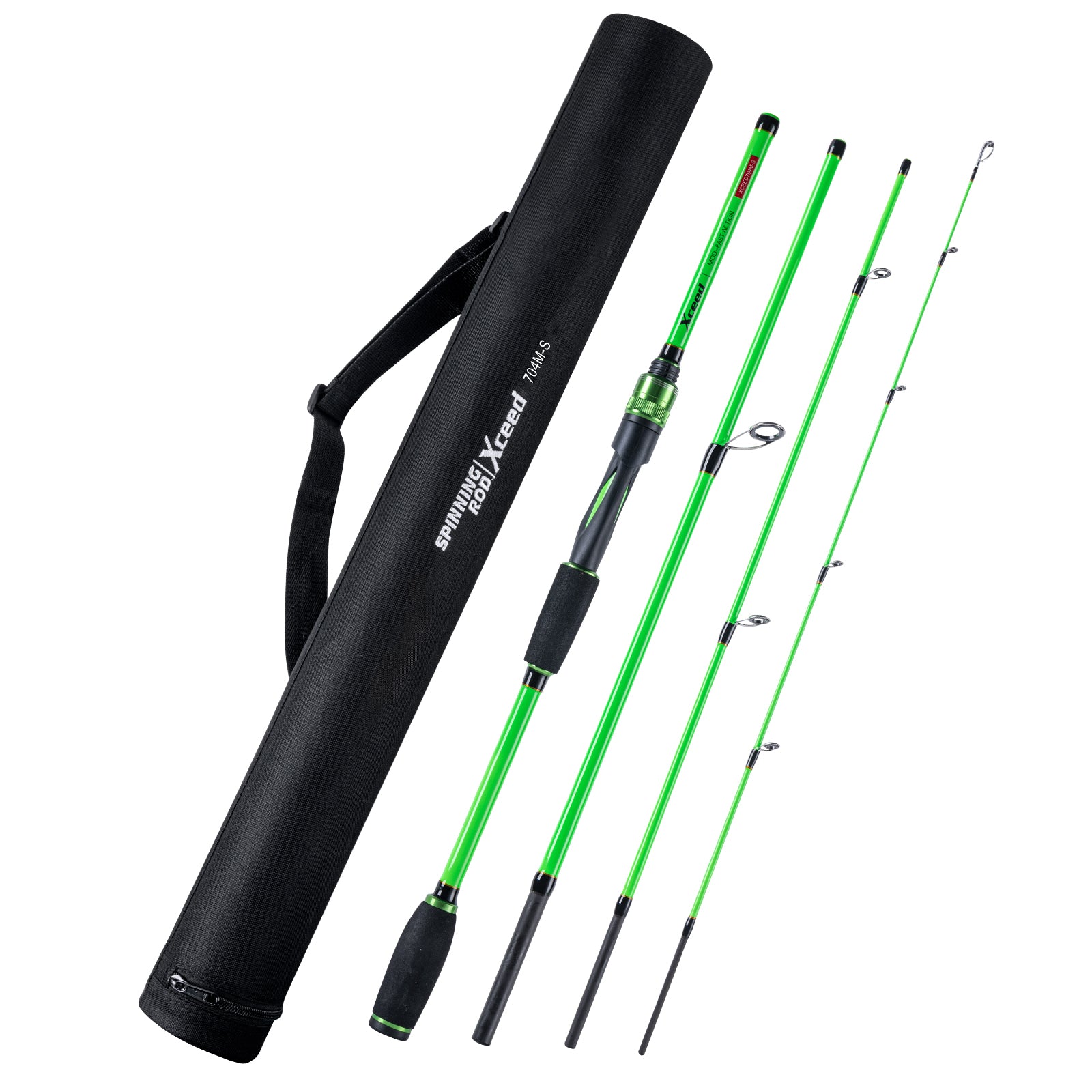 Goture スピニングロッド シーバスロッド 7色 1.98M/2.1M/2.4M 釣りロッド EVAグリップ 釣竿 カーボン 軽量 携帯型 投げ竿 海水淡水適用 釣り具 シーバス フィッシングロッド エギングロッド 海釣り 4本継ぎ