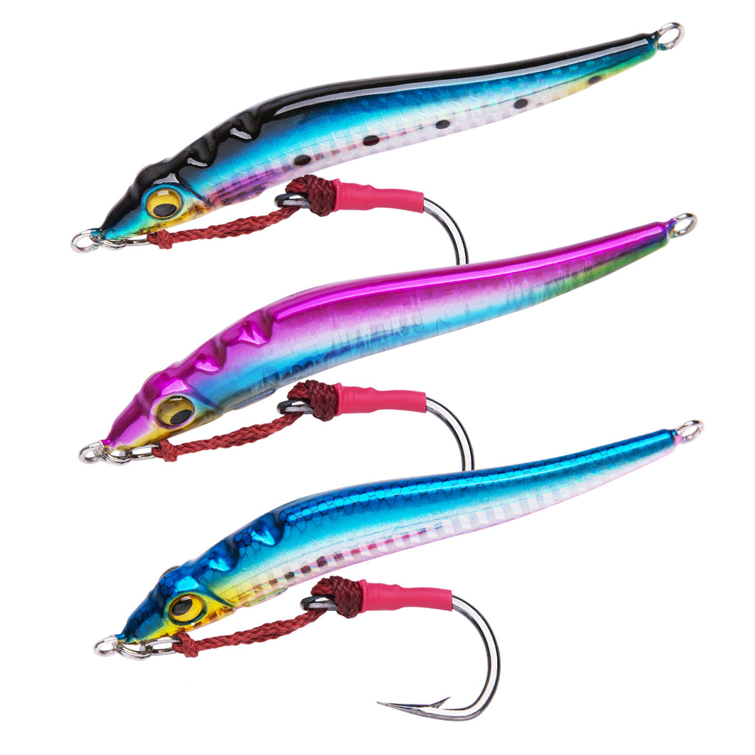 Goture 3PCS 100/150g High-Speed Lead Vertical Flat Fall Jigs Tuna Jigg –  GOTURE-JP