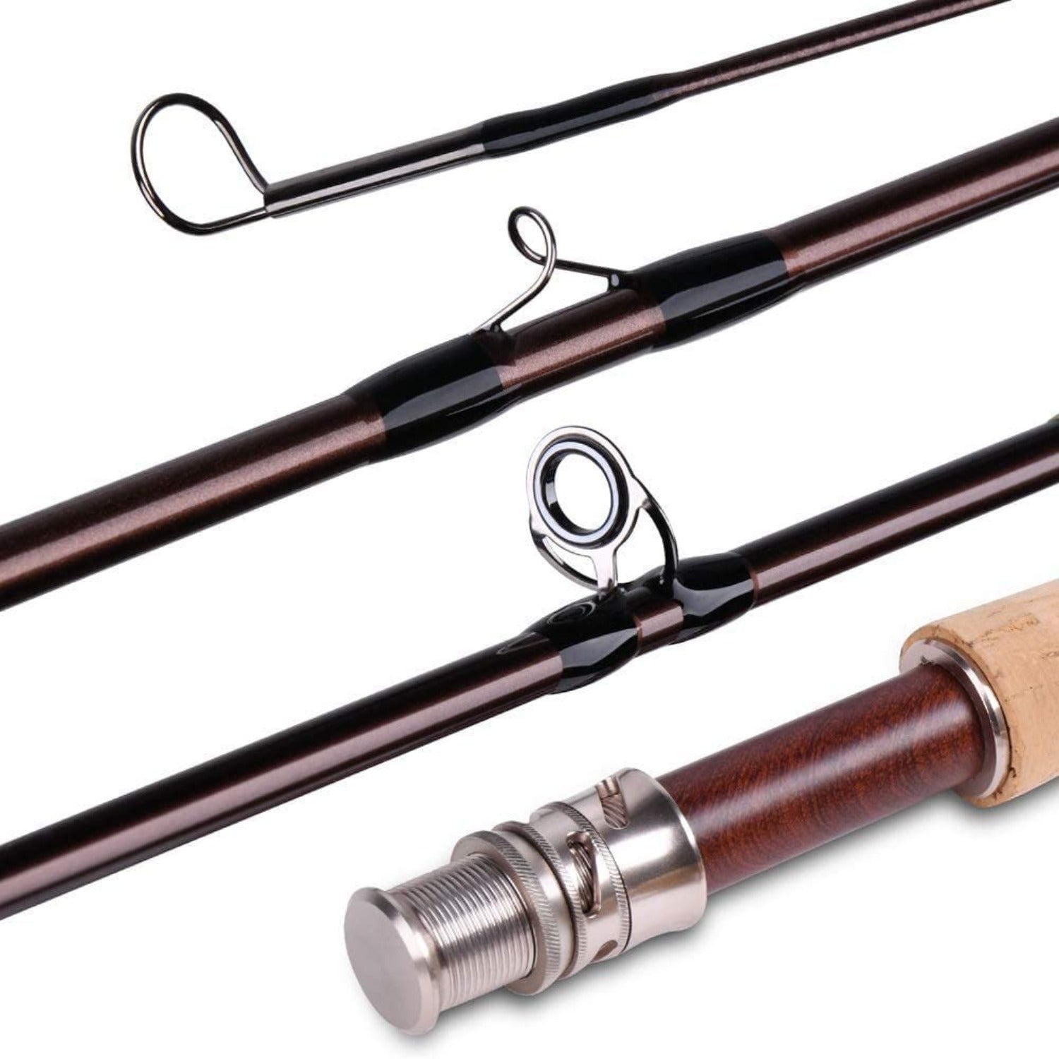 Goture(ゴチュール) フライロッド 4ピース 9フィート 山岳渓流用 管理釣り場 釣り竿 カーボン製 トラウト 超軽量 フライフィッシングロッド 持ち運び便利 収納バッグ付き