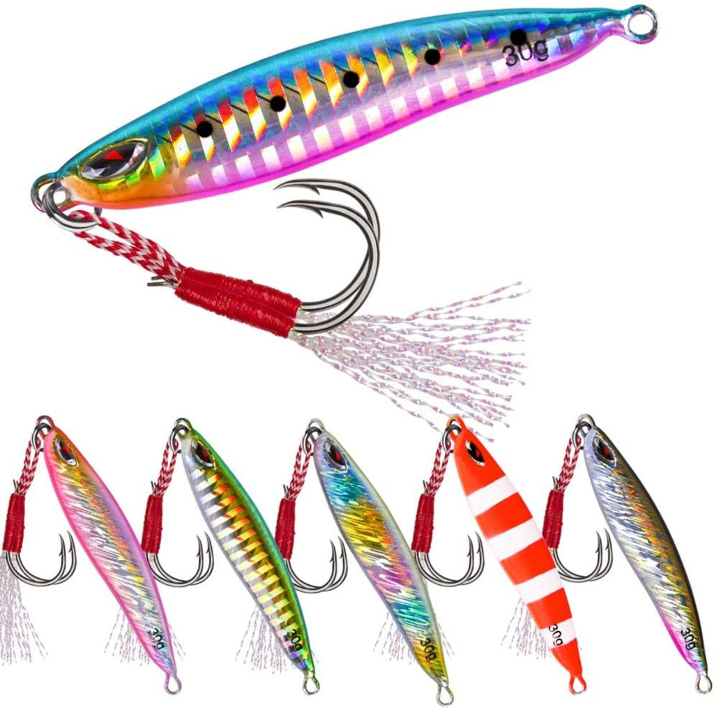 Goture Metal Jig Set 15g / 20g / 30g Shore Jigging Vertical Throw Fishing Lures