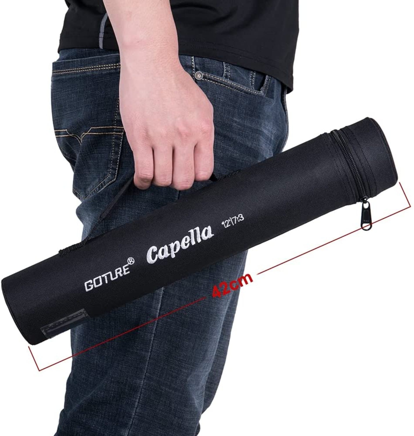 Goture(ゴチュール) テンカラロッドセット 3.6m 渓流ロッド 軽量 炭素繊維 渓流釣り/河川釣り トラウト ヤマメ イワナ ニジマス アマゴ テンカラ竿 【テンカラ】