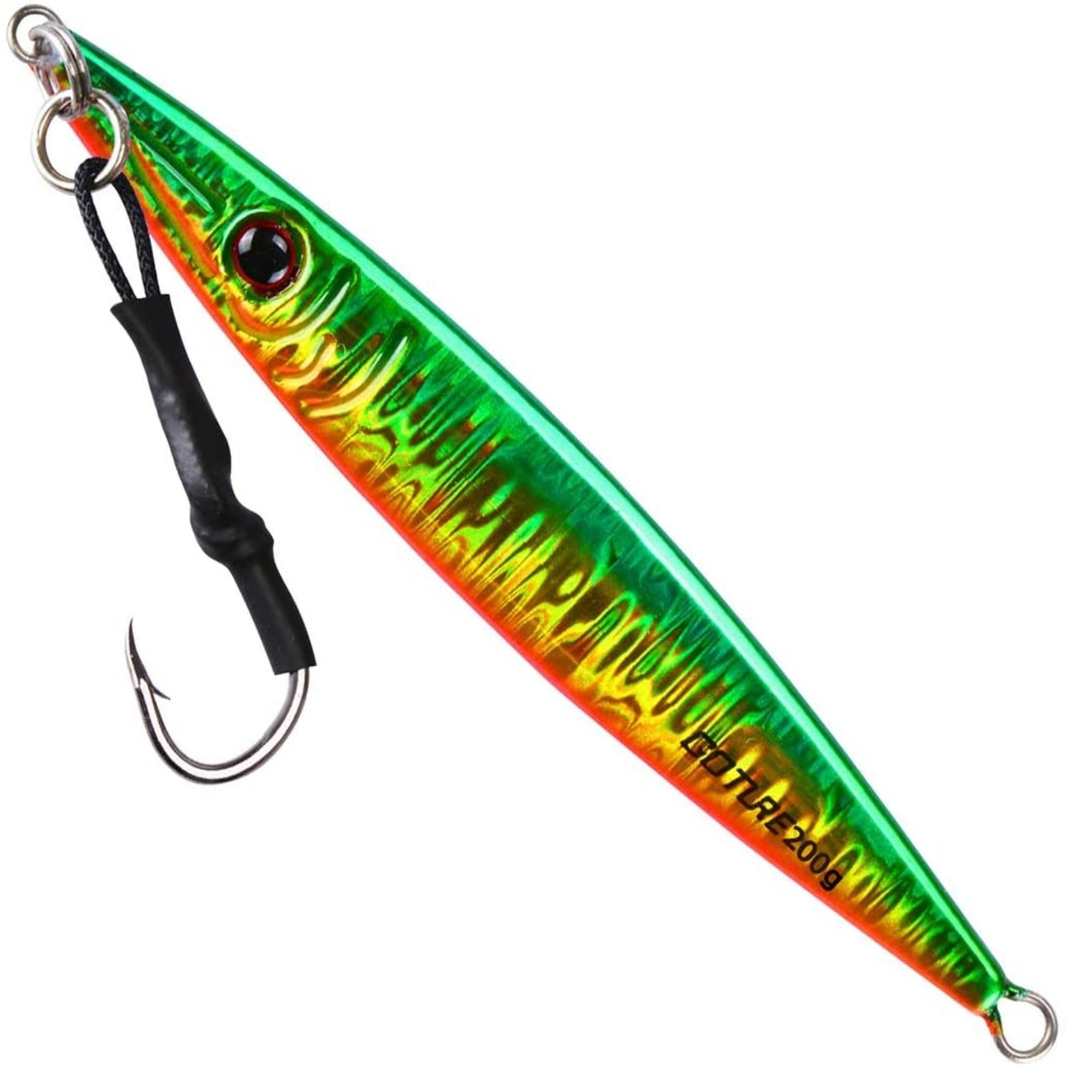 Goture 3PCS 80/100/150/200g Metal Lead  Vertical Jig Fishing Lures Set Offshore Jigging Sea Fishing Casting Fishing