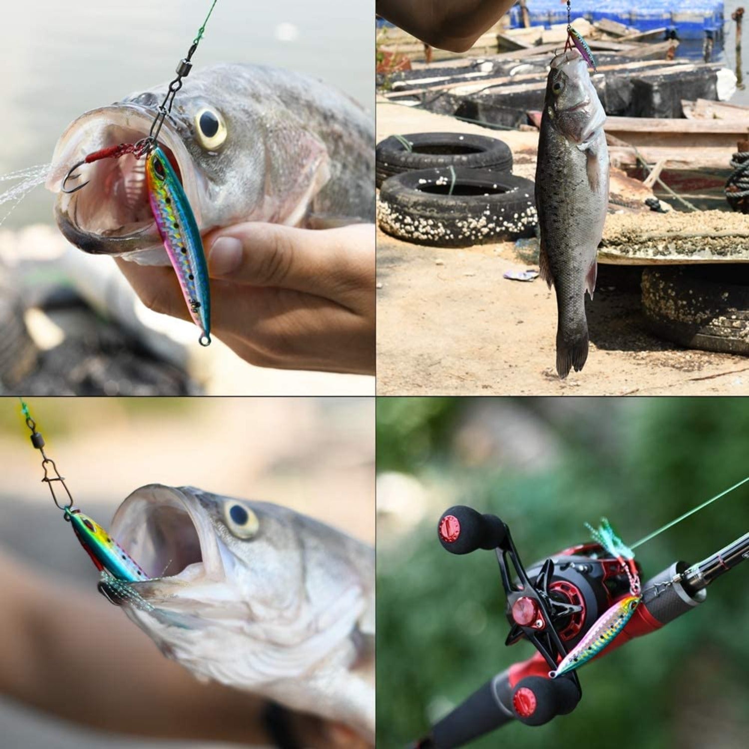 Goture Metal Jig Set 15g / 20g / 30g Shore Jigging Vertical Throw Fishing Lures