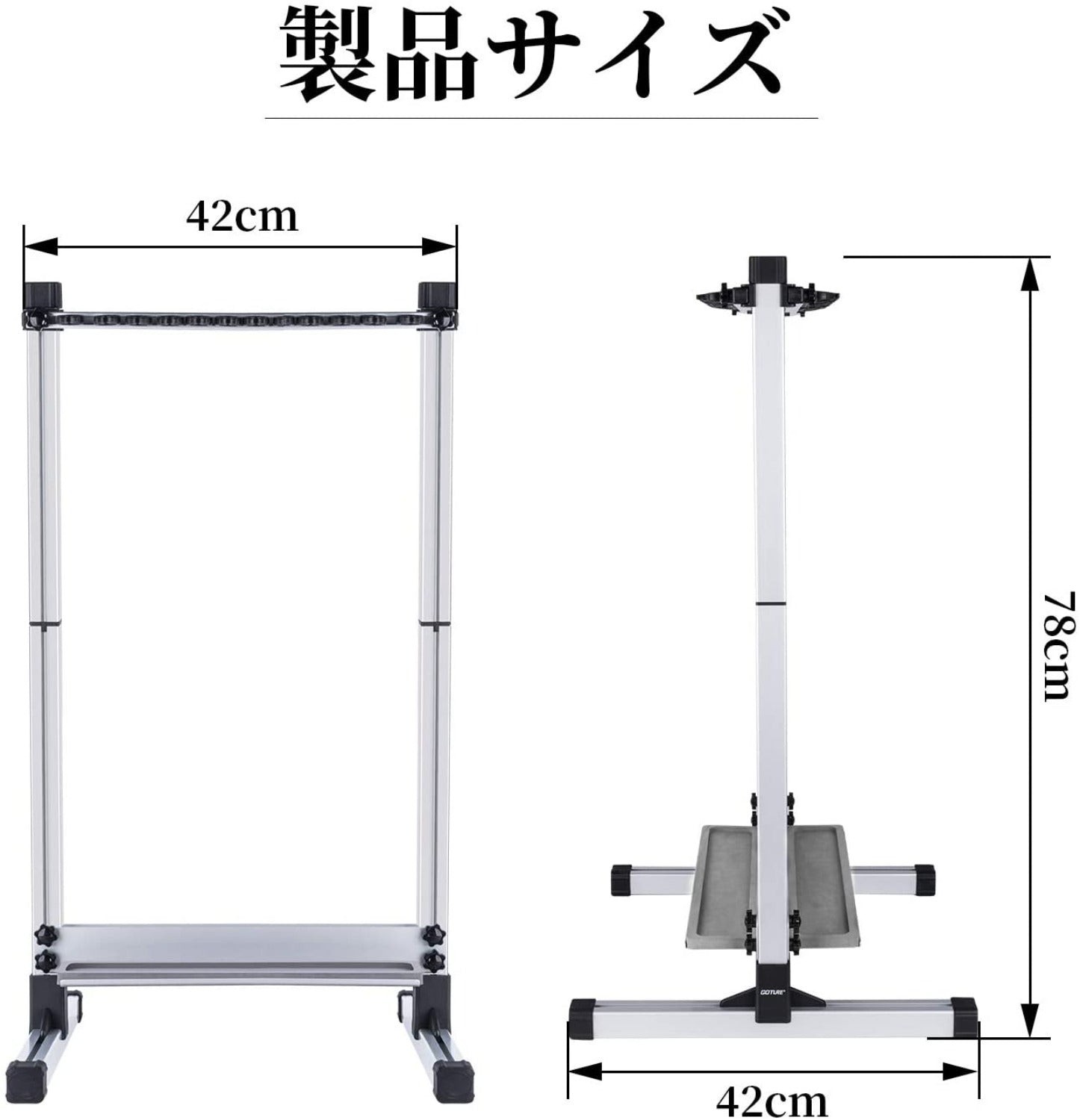 Goture アルミ製 ロッドホルダー 釣竿 収納 コンパクト スタンド