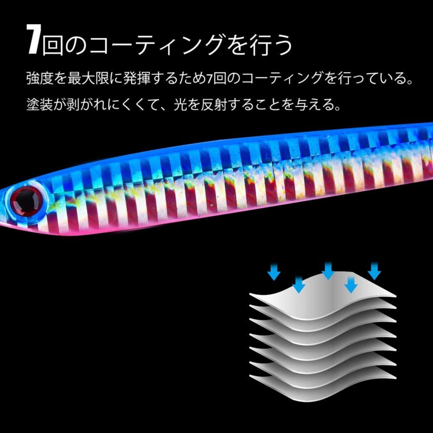 Goture 60/80g Metal Vertical Lead Offshore Jigging Lures Set, 4pcs