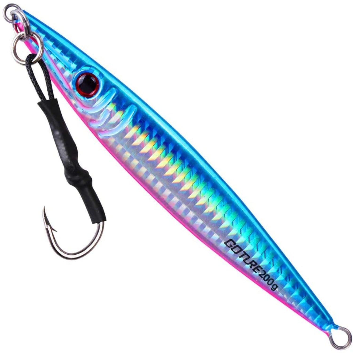 Goture 3PCS 80/100/150/200g Metal Lead  Vertical Jig Fishing Lures Set Offshore Jigging Sea Fishing Casting Fishing