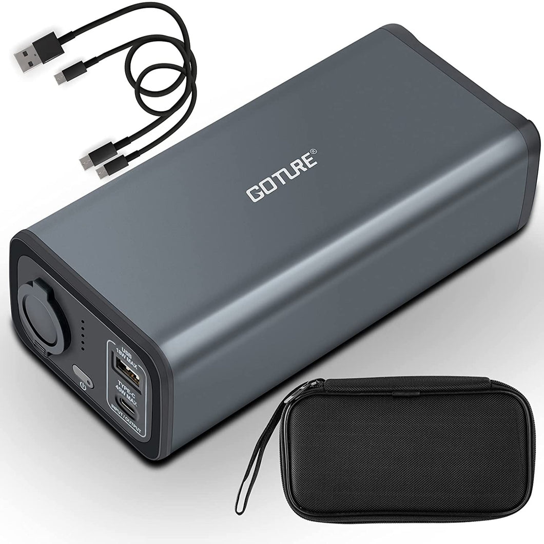 Goture 車載冷蔵庫専用バッテリー 大容量60,000 mAh/213 Wh ポータブル電源 小型軽量 電源 DC/USB出力 車中泊 キャンプ アウトドア 停電時 災害時 予備電源 コンパクト