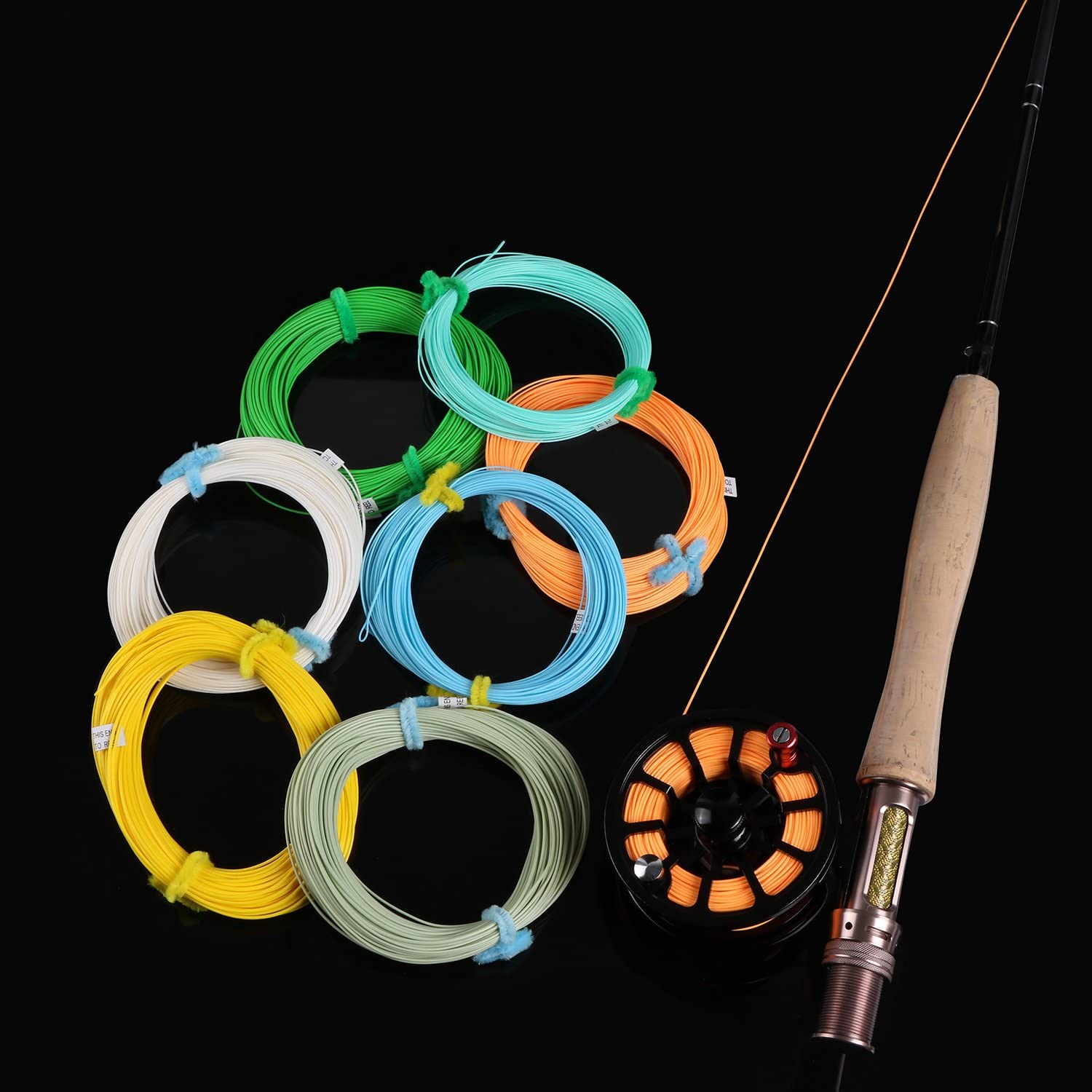 Goture WF 100FT 3F to 8F Weight Forward Floating Fly Fishing Line with Welded Loop, 6 Colors