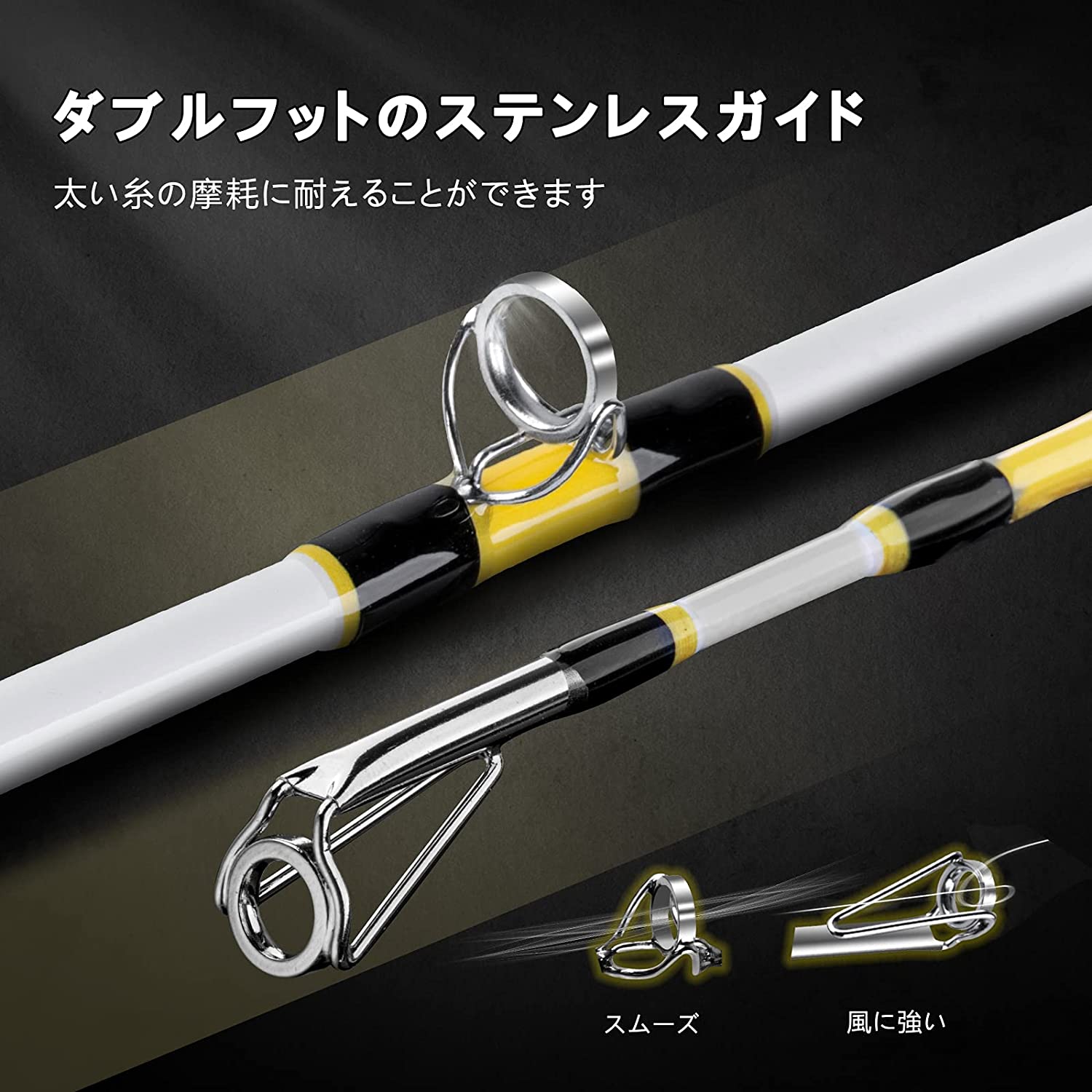 RAIDERR 2ピース ナマズ キャスティング ロッド　
