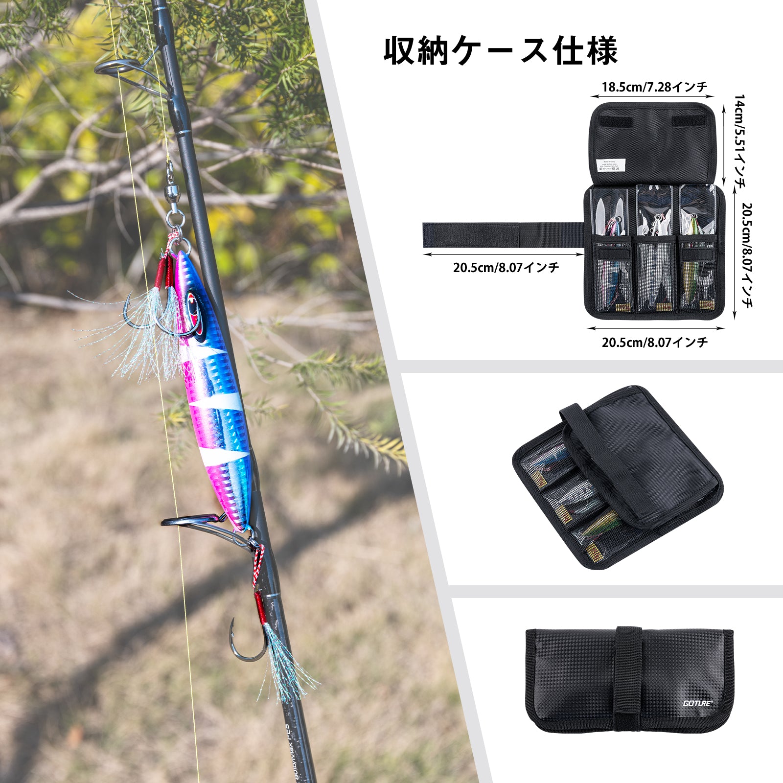 Goture ショート メタルジグセット スロージギング 夜光ジグ オフショア 投げ釣り 海釣り 船釣り 青物 真鯛 ヒラマサ ブリ マグロ カンパチ 船 スロージグセット100g 150g 250g 3個セット ルアー