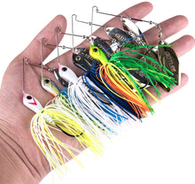 Load image into Gallery viewer, Goture Spinnerbait Set Bass Fishing Lures Double Willow/Tandem 1/2oz 3/8oz 10g 14g, 4/5pcs
