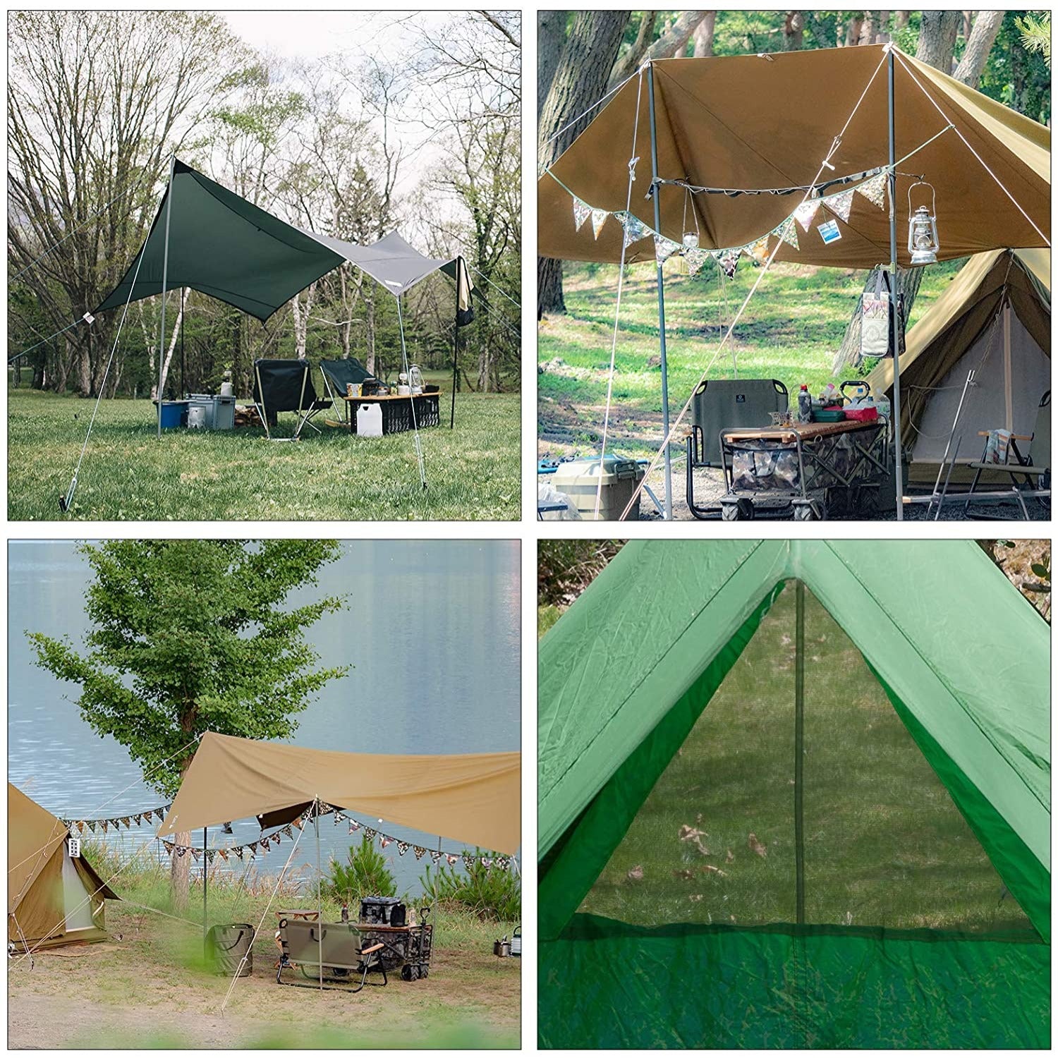 Goture タープポール 組立簡単 コンパクト 軽量 テント・タープ設営用