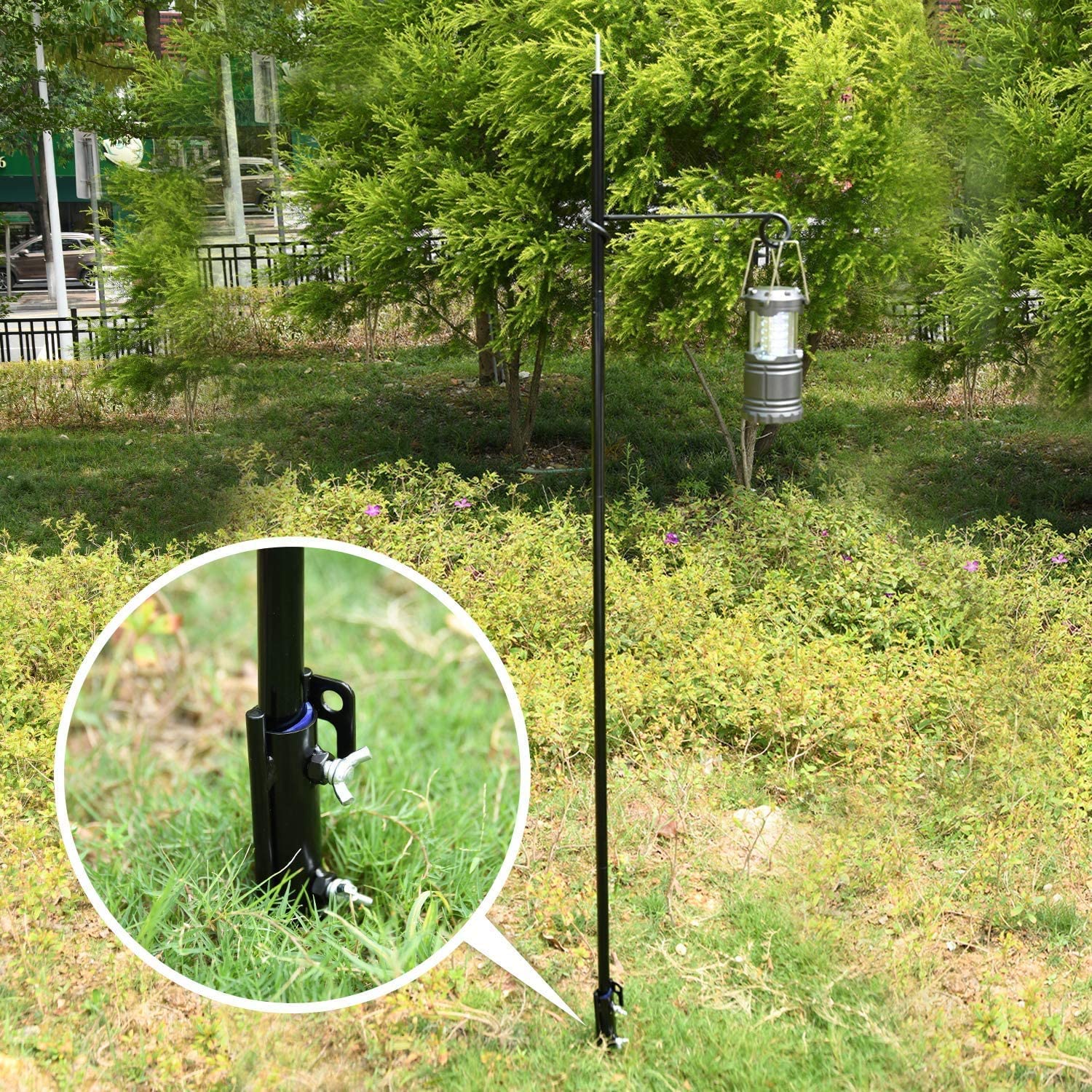 Goture 強化版アルミ製150cm ペグ ランタンポール