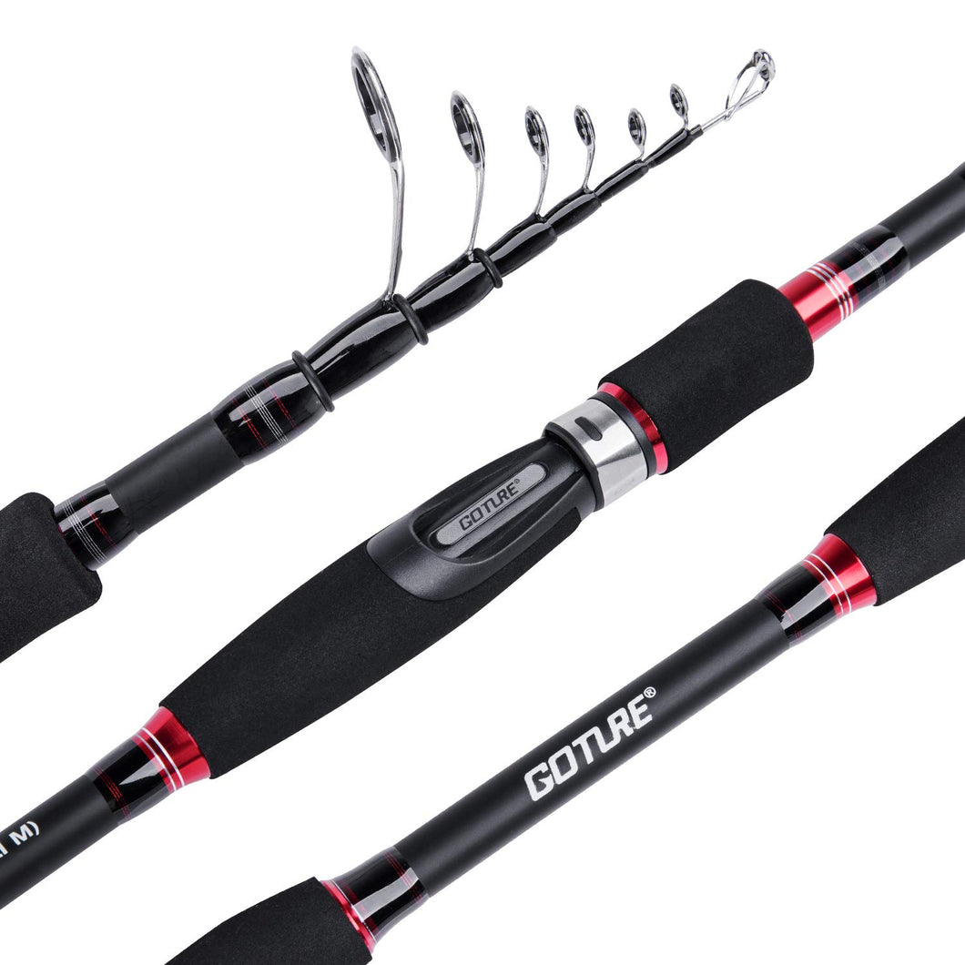 Goture Fishing Rod Compact Rod Lightweight Spinning Bait Rod Sea Bass Shore Jigging Shakeout Saltwater Fishing and Freshwater