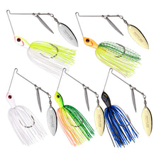Load image into Gallery viewer, Goture Spinnerbait Set Bass Fishing Lures Double Willow/Tandem 1/2oz 3/8oz 10g 14g, 4/5pcs

