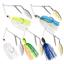 Load image into Gallery viewer, Goture Spinnerbait Set Bass Fishing Lures Double Willow/Tandem 1/2oz 3/8oz 10g 14g, 4/5pcs
