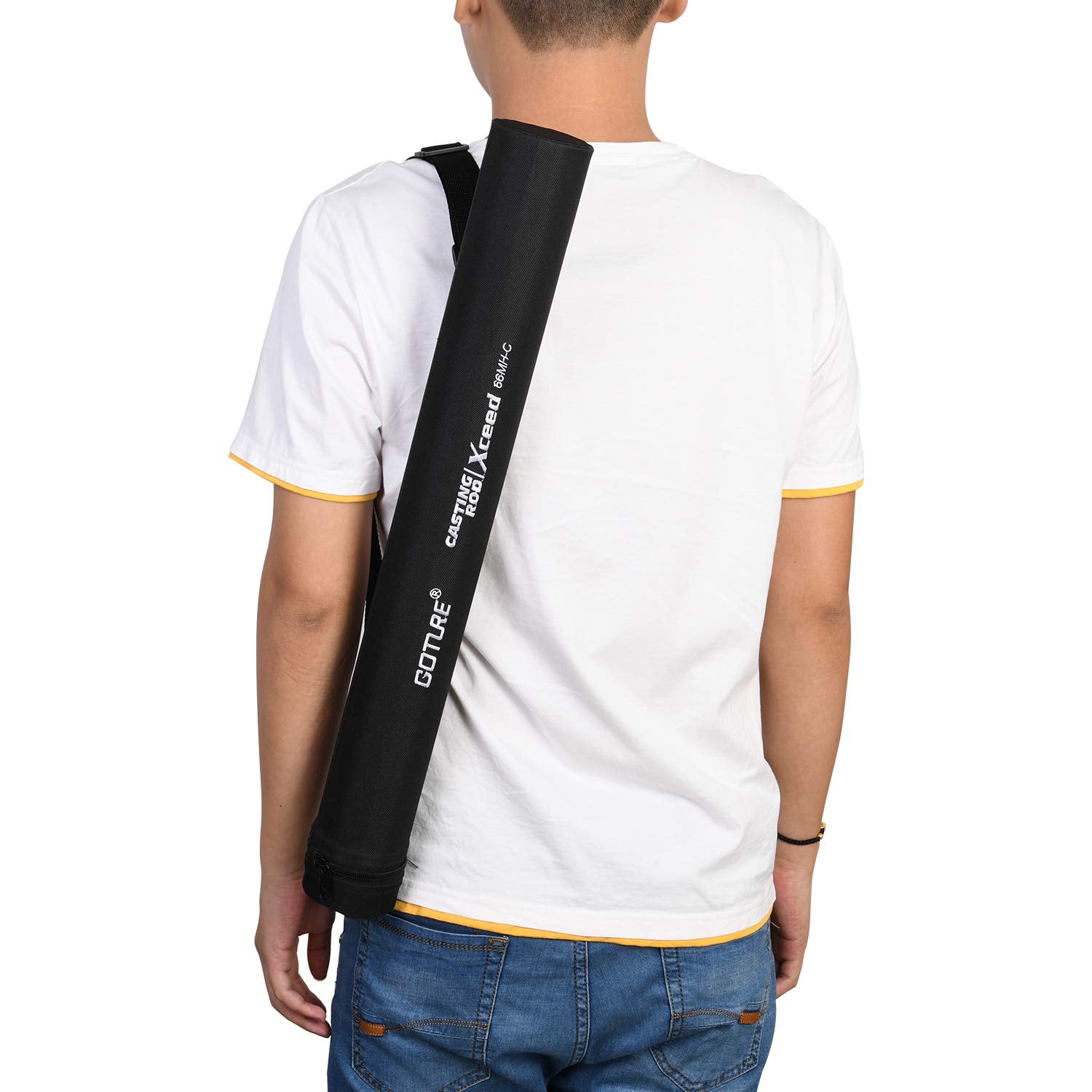 Goture(ゴチュール) Xceedシリーズ コンパクト シーバスロッド Fuji製ガイド カーポン製 モバイルロッド シーバス/ヒラメ/エギング スピニングロッド&ベイトロッド 4ピース 釣り竿  ロッド MH/ML/M/UL アマゾンベストセラー  超人気