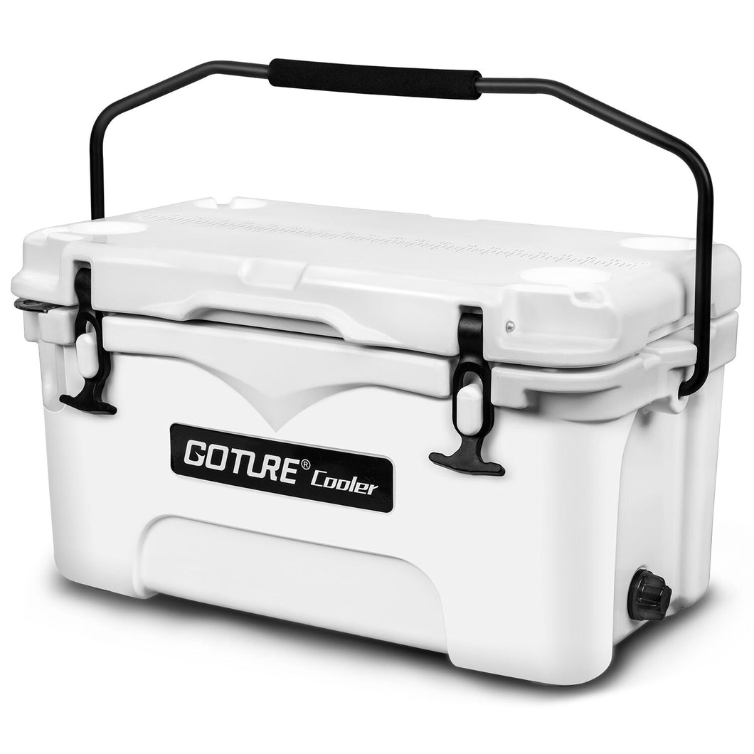 Goture(ゴチュール)クーラーボックス 25L/50L 保冷力3-5日 極厚断熱材 密閉 長時間 保冷 キャンプ道具 BBQ 釣り アウトドア レジャー 災害 大容量 ホワイト